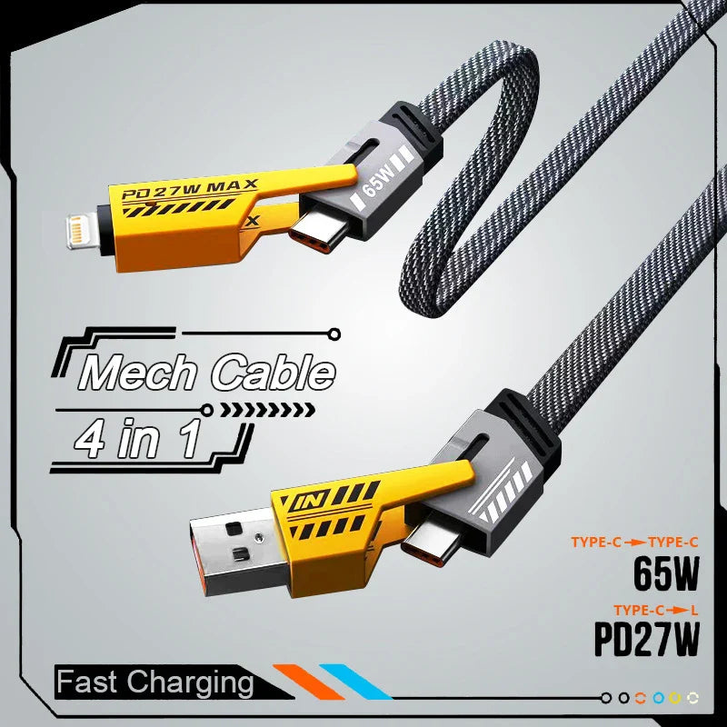 ChargeFlex 4-in-1 65W Charging Cable