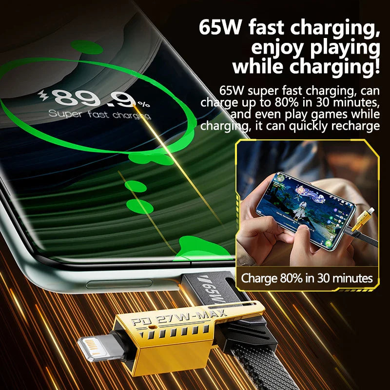 ChargeFlex 4-in-1 65W Charging Cable